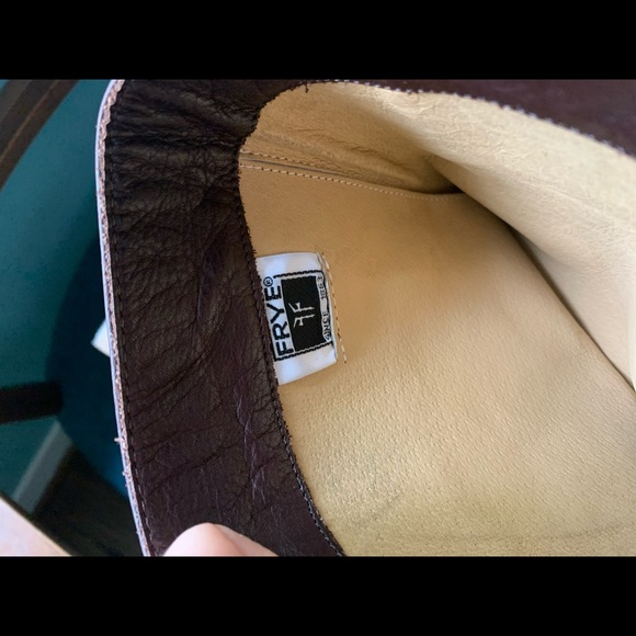 Frye Phillip Riding Dark Brown Leather Boots - Picture 5 of 8